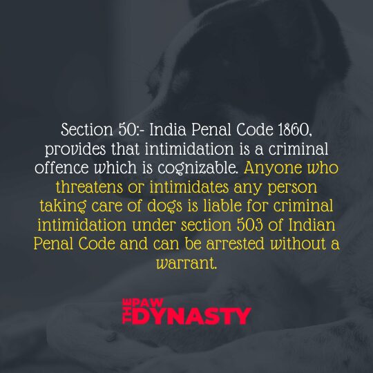 Animal Protection Laws Section 50