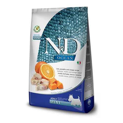 n&d ocean dry dog food grain free adult mini